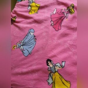 Disney Princesses Warm Fuzzy Blanket With Buttons To Create Hood